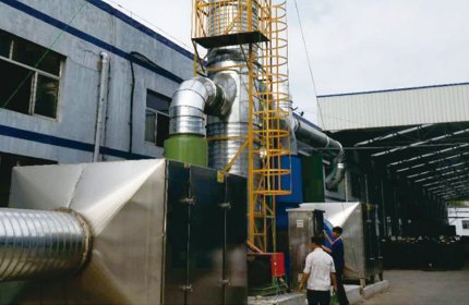 Spray tower + photocatalytic oxidation + low temperature plasma (Qingdao Oriental Industrial Products) 
