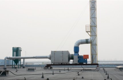 Dust collector + photocatalytic oxidation + low temperature plasma (Shandong Anchi tire) 